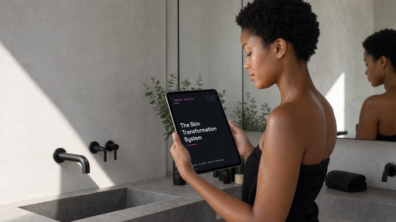 Reading a NoxLab guide on a tablet